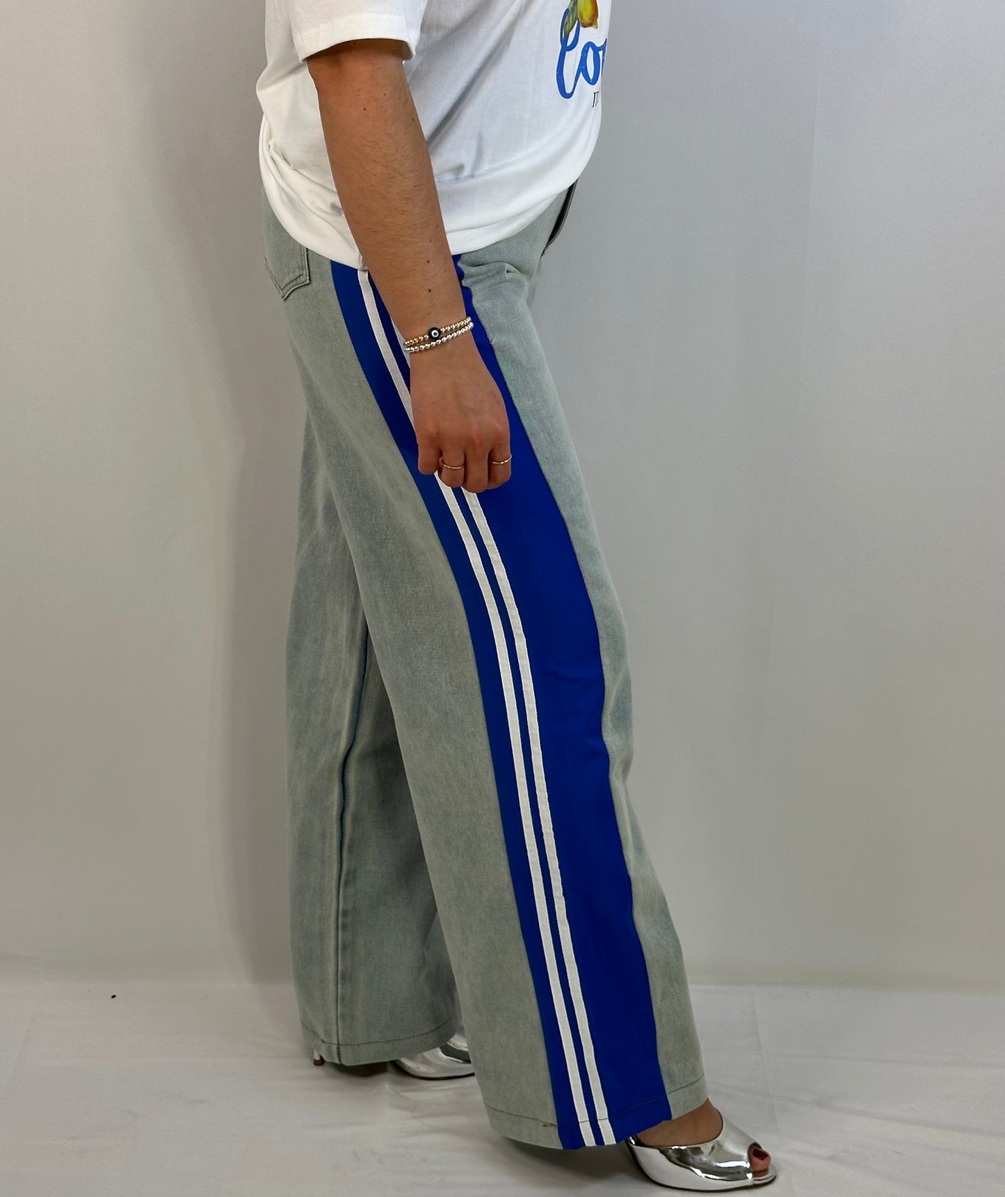 PANTALON MEZCLILLA CON RAYAS